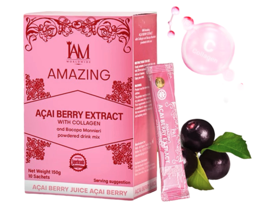 Amazing Acai Berry extract juice with Bacopa Monnieri